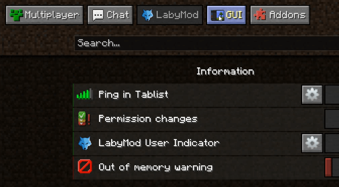 Minecraft 1.16.5  LabyMod for Minecraft